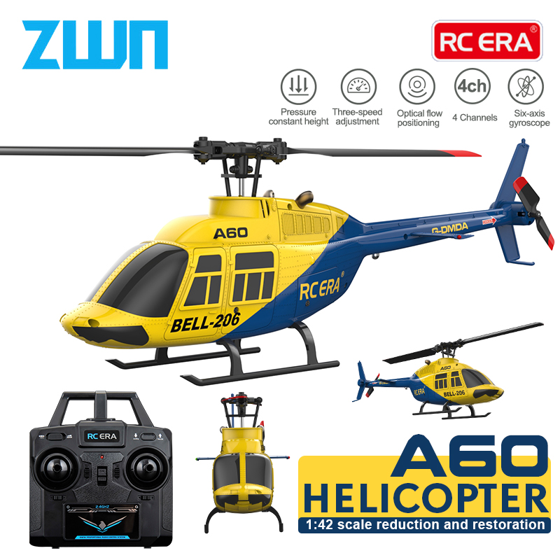 Rc Helicopter Large - A60 RC hélicoptère 2.4G 6-Aixs Gyroscope