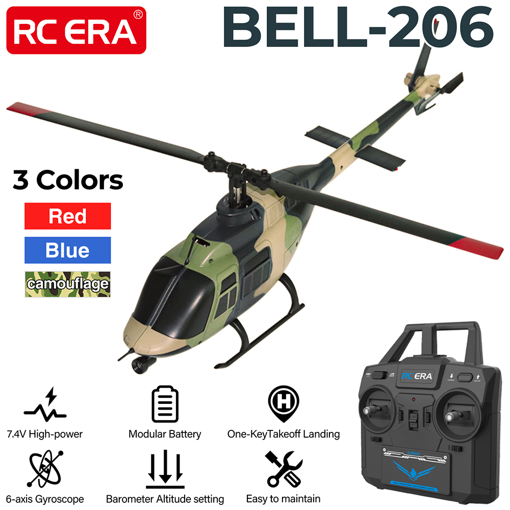 Rc Helicopter Large - Hélicoptère RC ERA RC 1:33 Bell-206