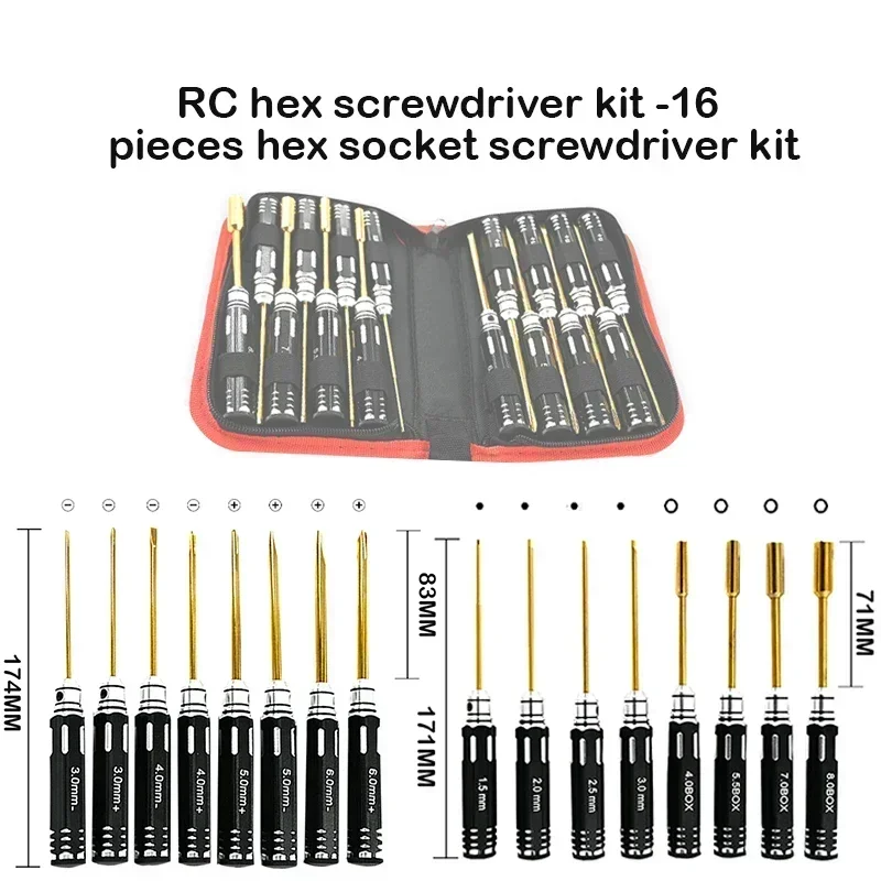 Rc Helicopter Tool Kit - Jeu de tournevis hexagonaux RC -