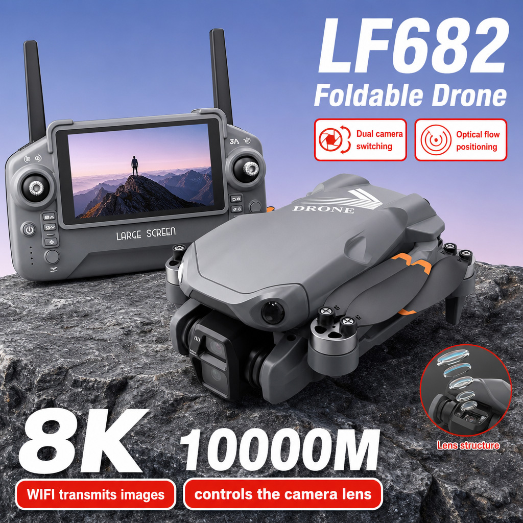Rc Helicopter Charger - Drone photo aérien LF682 8K HD