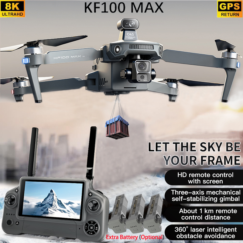 Rc Helicopter Charger - KF100 MAX GPS Drone 4K caméra
