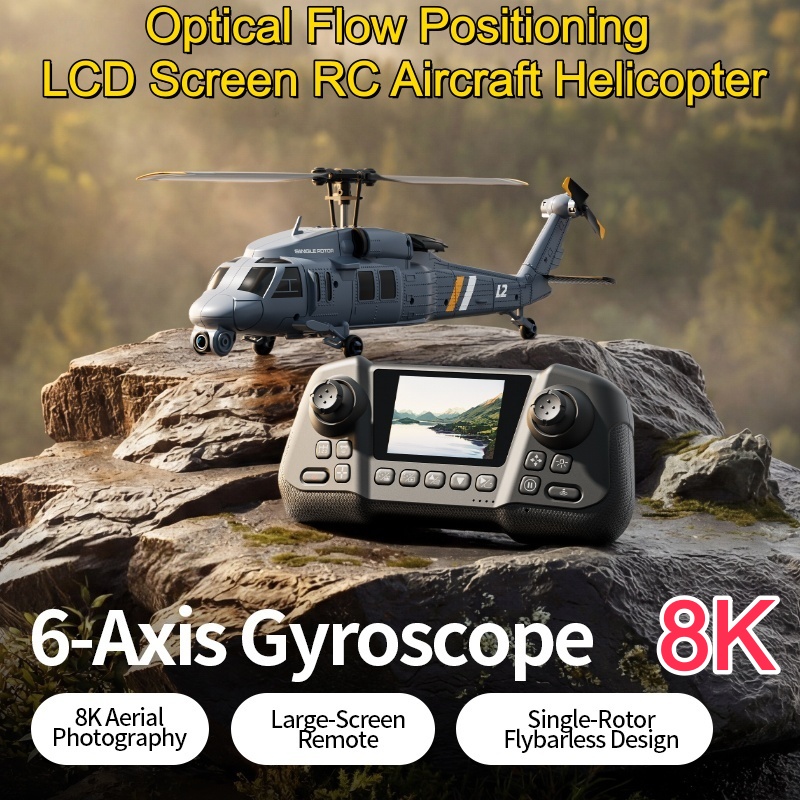 Rc Helicopter Large - Hélicoptère RC 8K Flybarless à Flux