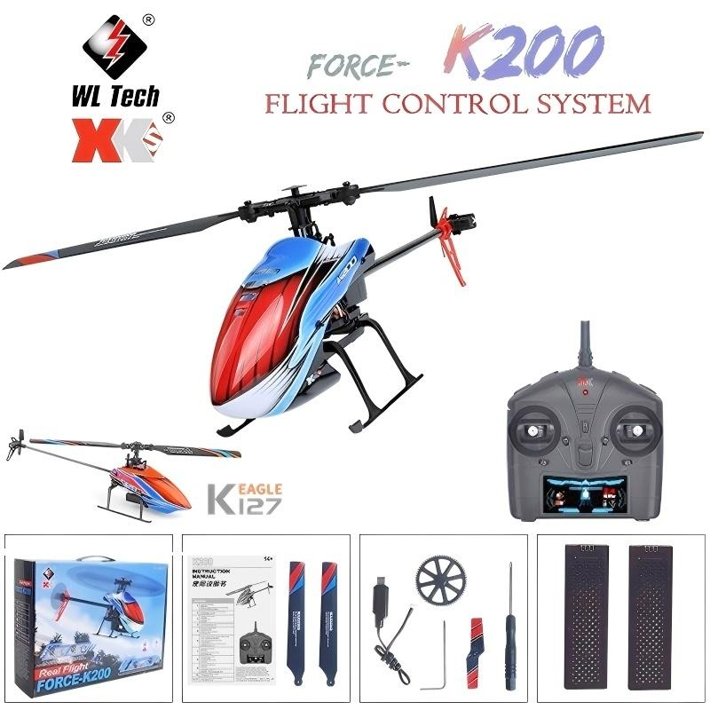 Rc Helicopter Single Rotor - WLtoys hélicoptères RC K200 K127 2.4Ghz