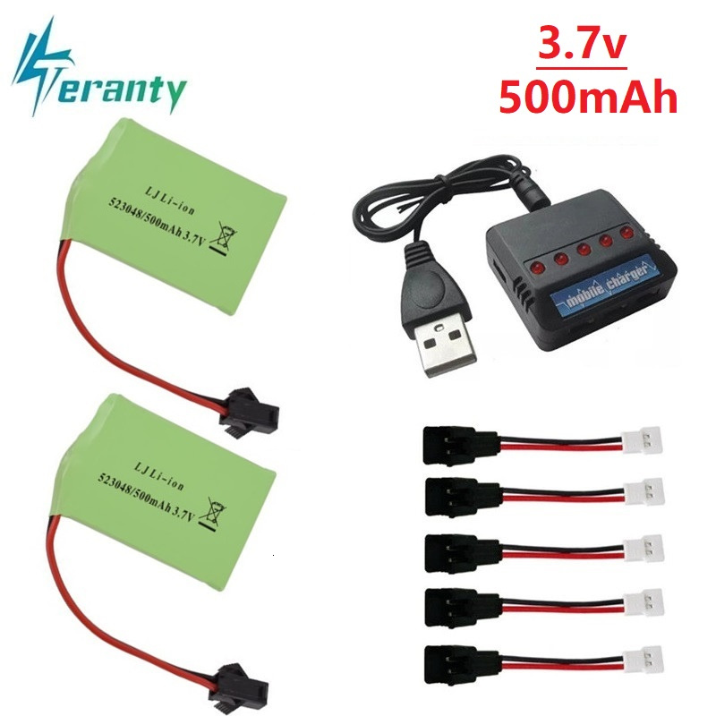 Rc Helicopter Charger - Batterie Li-ion 3.7V 500mAh 523048 +
