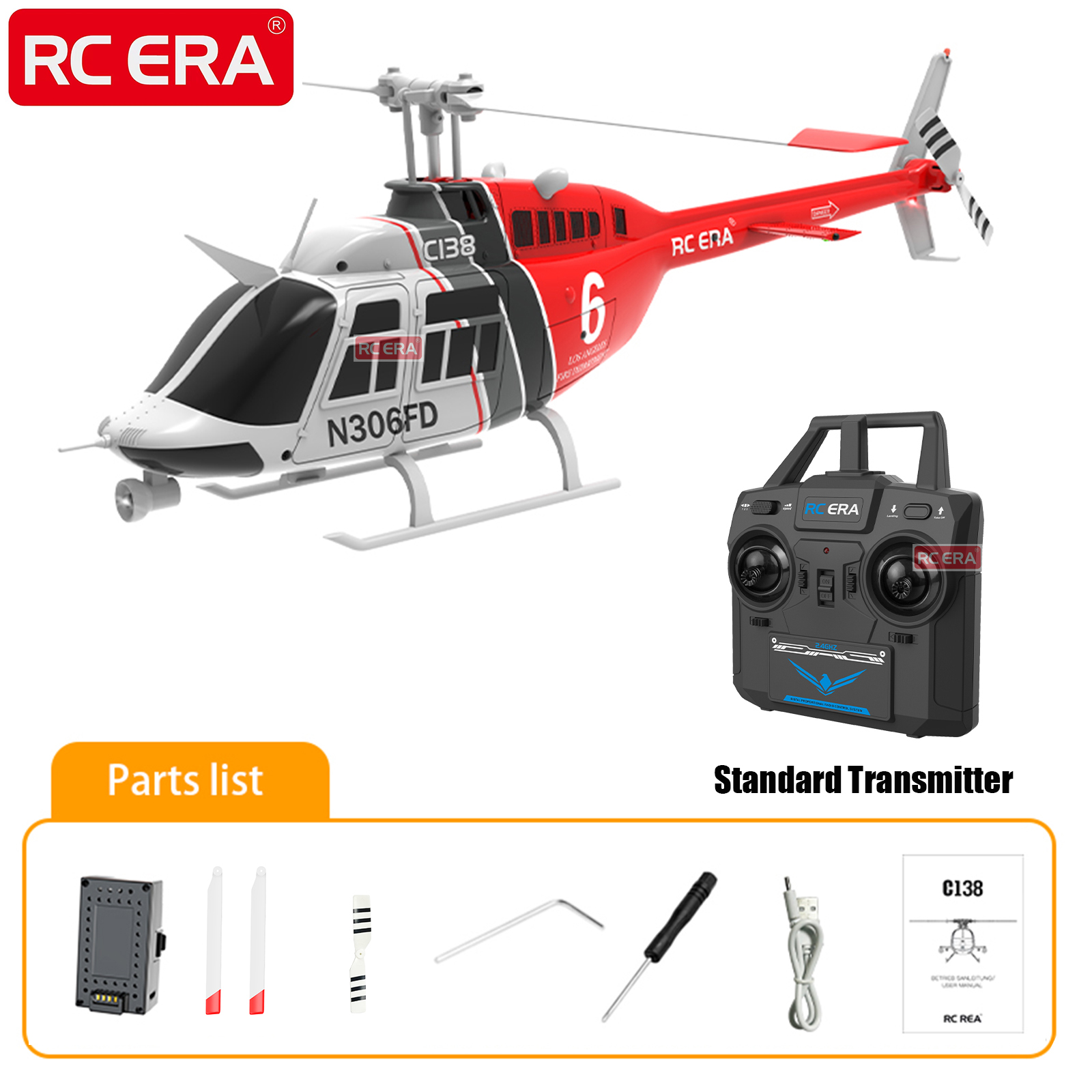 RC ERA Cpara BELL 206 Jet Rang - Rc Helicopter Large avis et prix