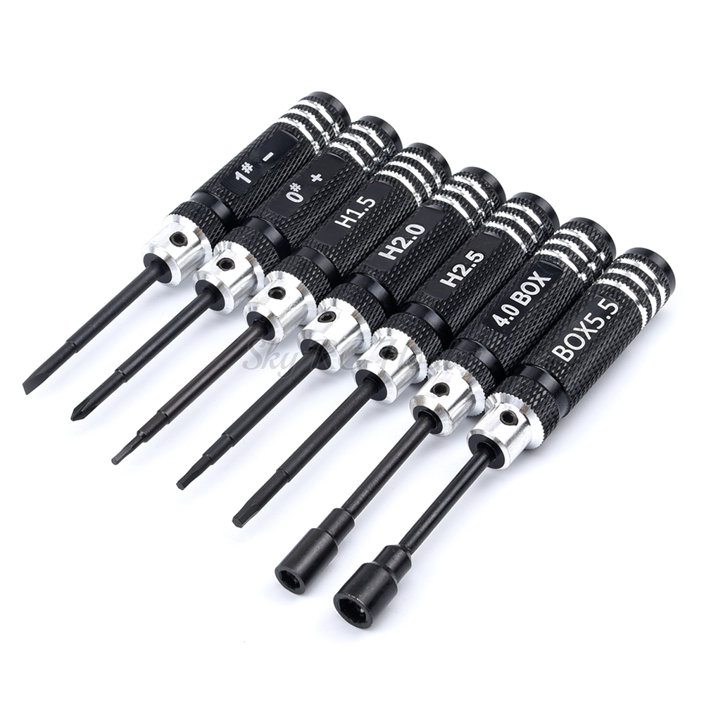 Jeu de 7 tournevis hexagonaux  - Rc Helicopter Tool Kit avis et prix