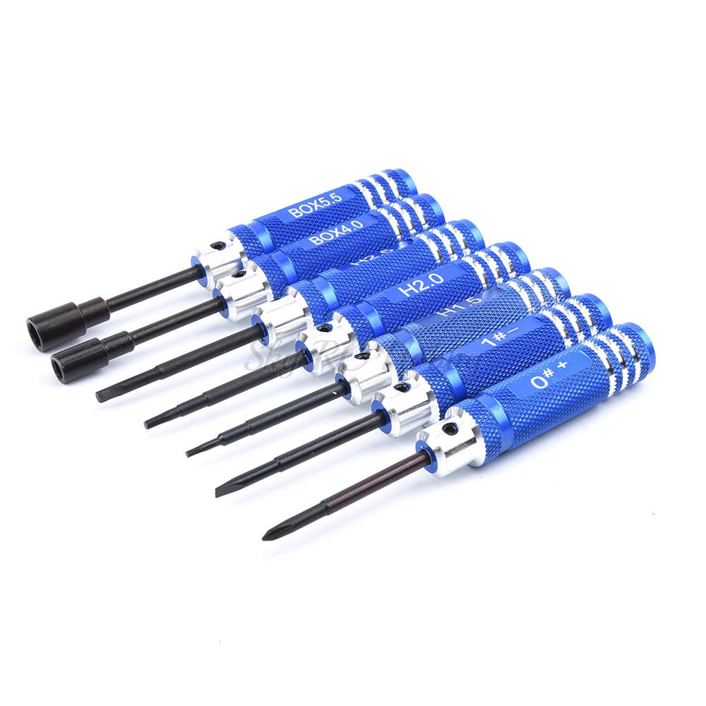 Jeu de 7 tournevis hexagonaux  - Rc Helicopter Tool Kit avis et prix