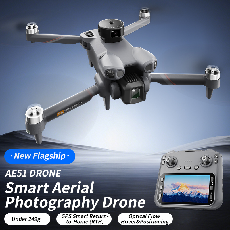Drone RC pliable AE51 GPS avec - Rc Helicopter Large avis et prix